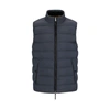 Hugo Boss Melange Gilet With Tailored Details In Blue
