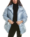 Herno Ultralight Soft Nylon Mid Down Jacket In Blue