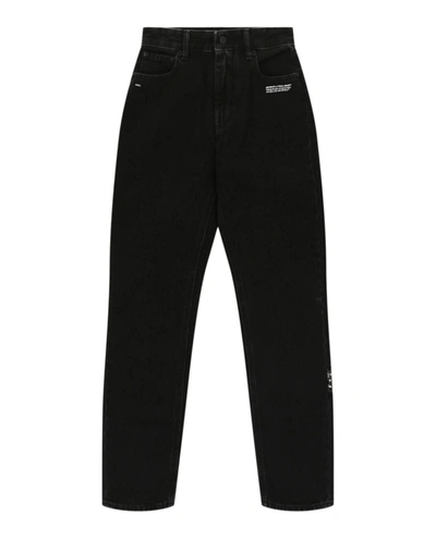 Off-white Straight Leg Jeans In Black