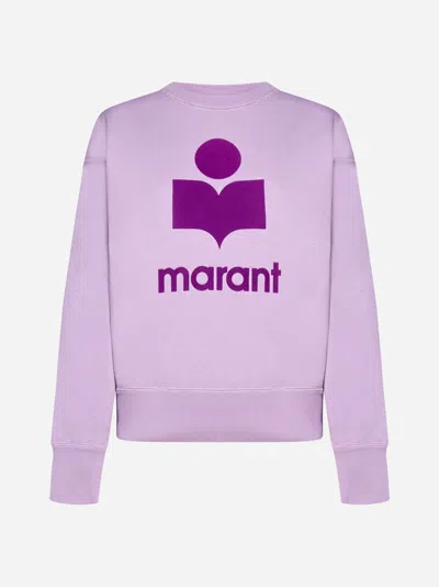 Marant Etoile Mobyli Cotton-blend Sweatshirt In Lilac,purple