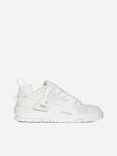 Axel Arigato Area Patchwork Sneakers In White Synthetic Fibers