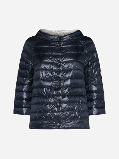 Herno Reversible Puffer Jacket In Blue