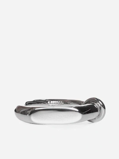 Jil Sander Handcrafted Ring In Silver