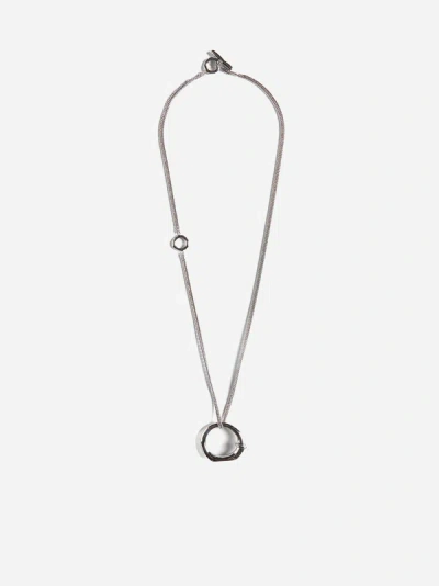 Jil Sander Necklace In Silver