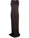 Vitelli Electric Jacquard Chainlink Gown Without Chainlinks Clothing In J1 Black Mix