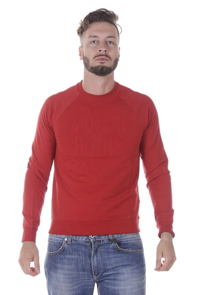 Armani Jeans Sweatshirt Hoodie In Red