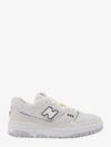 New Balance 550 Perforated Suede Sneakers In White