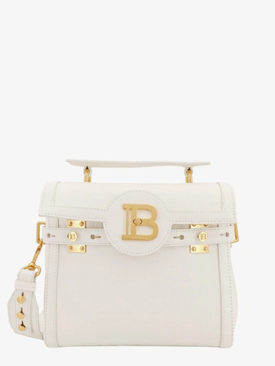 Balmain B-buzz 23 Shoulder Bag In White