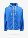 Gucci Web And Logo Print Windbreaker Jacket In Blue