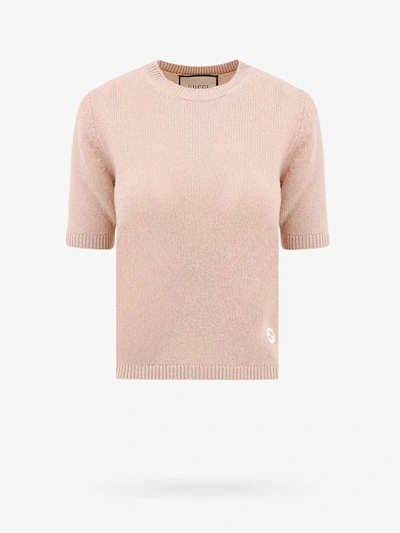 Gucci Sweater In Pink Oyster