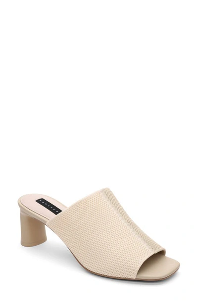 Sanctuary Women's Behold Knit Colour Block Heeled Slide Sandals In Milk/birch