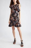 ULLA JOHNSON CANDACE FLORAL SILK DRESS