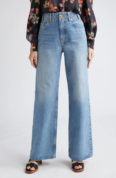 ULLA JOHNSON THE ELODIE WIDE LEG JEANS