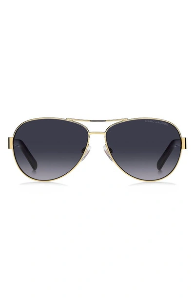 Marc Jacobs Women's Marc 699/s 60mm Aviator Sunglasses In Gold Dark