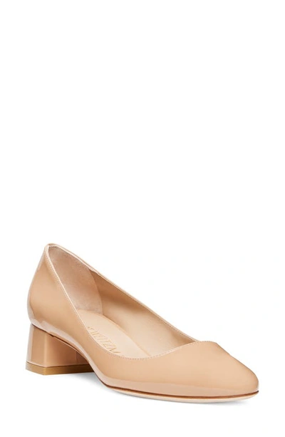 Stuart Weitzman Women's Vivienne 35 Slip On Pumps In Adobe