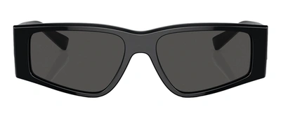 Dolce & Gabbana Dg Logo Sunglasses In Grey
