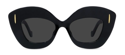 LOEWE ANAGRAM LW40127I 01A BUTTERFLY SUNGLASSES