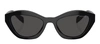 Prada Dark Grey Cat Eye Ladies Sunglasses Pr A02s 16k08z In Grey