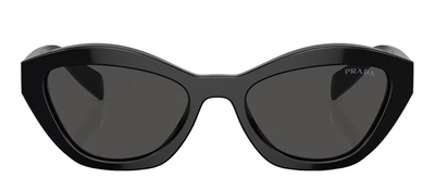 Prada Pr A02s Black Sunglasses In Grey