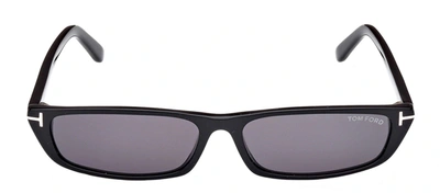 Tom Ford Alejandro M Ft1058 01a Rectangle Sunglasses In Grey