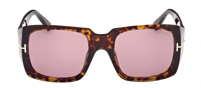 Tom Ford Ryder-02 W Ft1035 52y Square Sunglasses In Violet