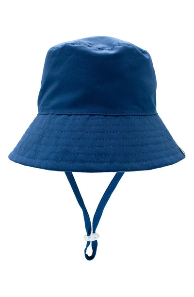 Feather 4 Arrow Babies' Sun's Out Reversible Bucket Hat In Navy/ Crystal Blue