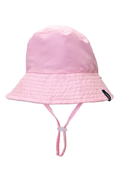 Feather 4 Arrow Babies' Sun's Out Reversible Bucket Hat In Fairy Tale Pink/ White