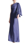 SACHIN & BABI KEELY ONE-SHOULDER GOWN