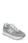 New Balance 574 Sneaker In Juniper/raincloud