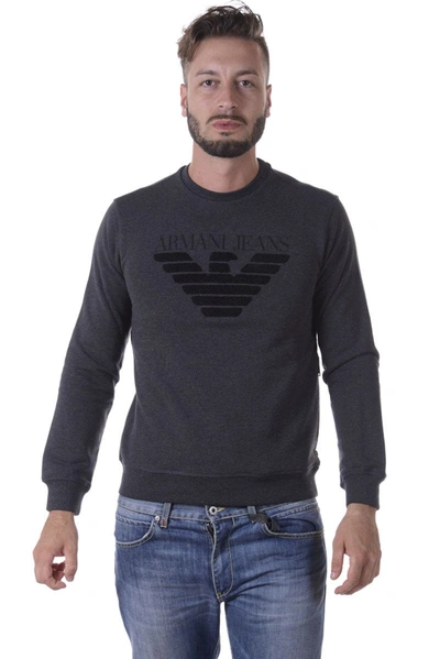 Armani Jeans Sweatshirt Hoodie In Grey