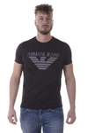 Armani Jeans Logo T-shirt In Black