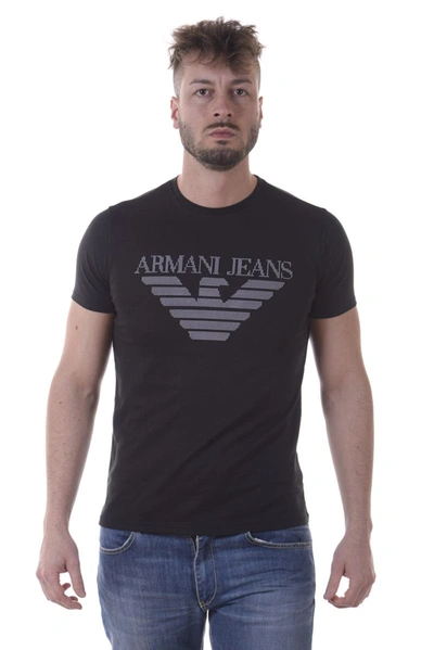 Armani Jeans Logo T-shirt In Black