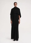 TOTÊME CASHMERE SHAWL DRESS BLACK