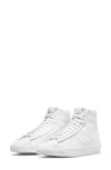 Nike Blazer Mid 77 Next Nature Trainers In White/ White/ White/ Black