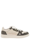 AXEL ARIGATO 'DICE LO' GREEN AND WHITE TWO-TONE SNEAKERS IN CALF LEATHER MAN