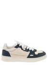 AXEL ARIGATO 'DICE LO' BLUE AND WHITE TWO-TONE SNEAKERS IN CALF LEATHER MAN
