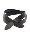 ISABEL MARANT BLACK BELT WITH KNOT IN LEATHER WOMAN