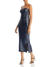 CHIARA BONI CIGLIAFY WOMENS SEQUINED STRAPLESS EVENING DRESS