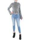 FRENCH CONNECTION WOMENS FUNNEL NECK HEATHERED PULLOVER SWEATER
