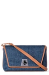 AKRIS SMALL ANOUK WOVEN RAFFIA CROSSBODY BAG