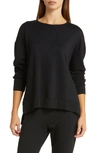 Beyond Yoga Off Duty Crewneck Pullover In Black