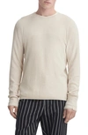 Rag & Bone Martin Slim-fit Merino Wool-blend Sweater In Ivory