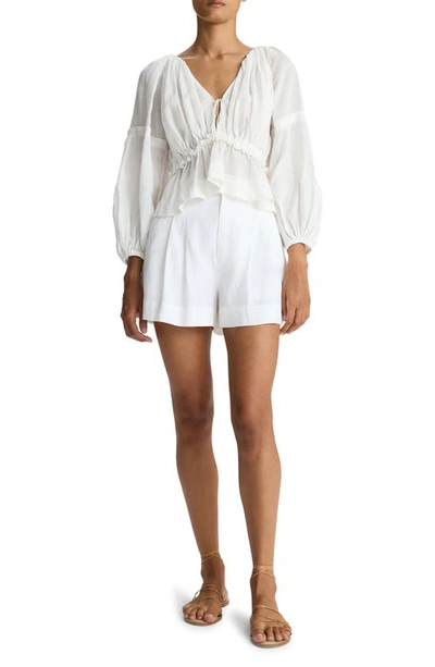 A.l.c Mateo Shorts In Ecru