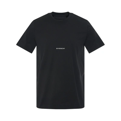 Givenchy Print Logo Slim Fit Jersey T-shirt In Blue