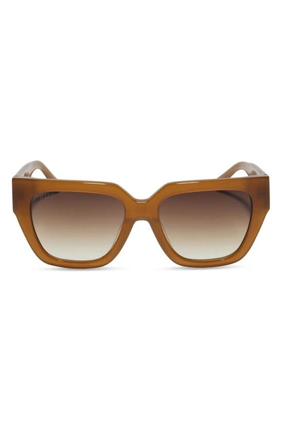 Diff Remi 11 53mm Gradient Square Sunglasses In Brown Gradient