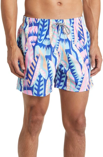 Boardies On Board Swim Trunks In Blue Multi