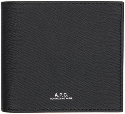A.p.c. Black New London Wallet In Lzz Black