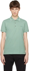 Zegna Green Three-button Polo In V04