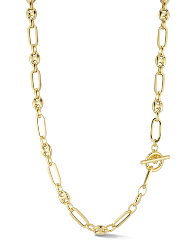 Sphera Milano 14k Over Silver Mariner Link Necklace In Gold