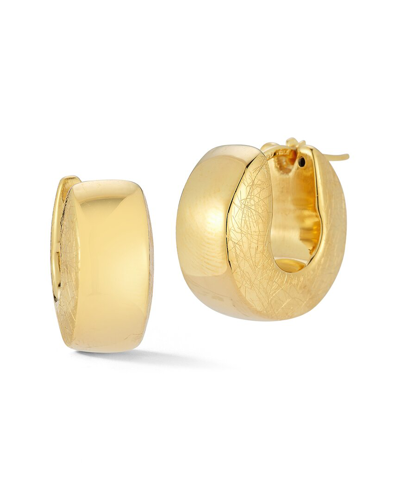 Sphera Milano 14k Over Silver Hollow Chunky Hoops